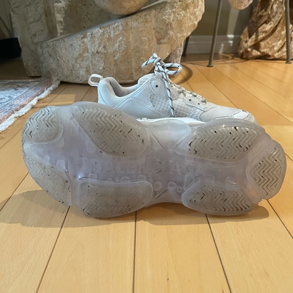 BALENCIAGA Triple S Clear Sole Sneakers - Picture 1 of 5